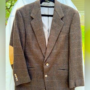 Austin Reed Men's Brown Blazer with Elbow Patches 100%Virgin Wool Size *44R vint
